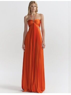 alc penny satin maxi dress A.L.C. Penny Satin Midi Dress in Natural